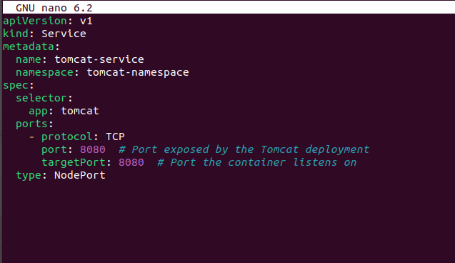 Tomcat deployment on Kubernetes