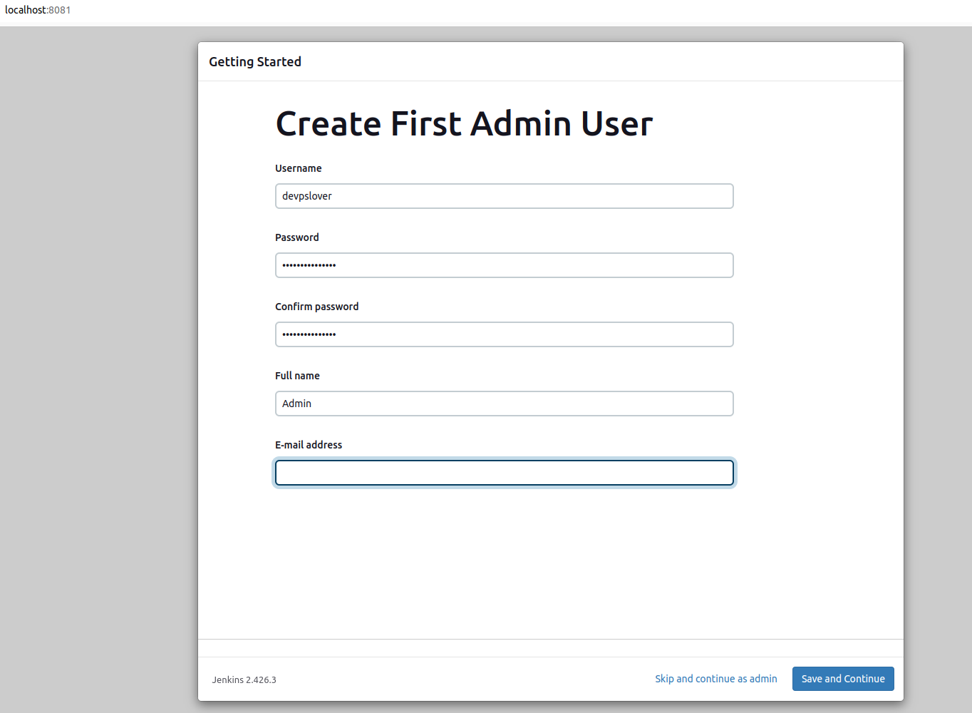 Jenkins setup using docker volume - DevOpslover