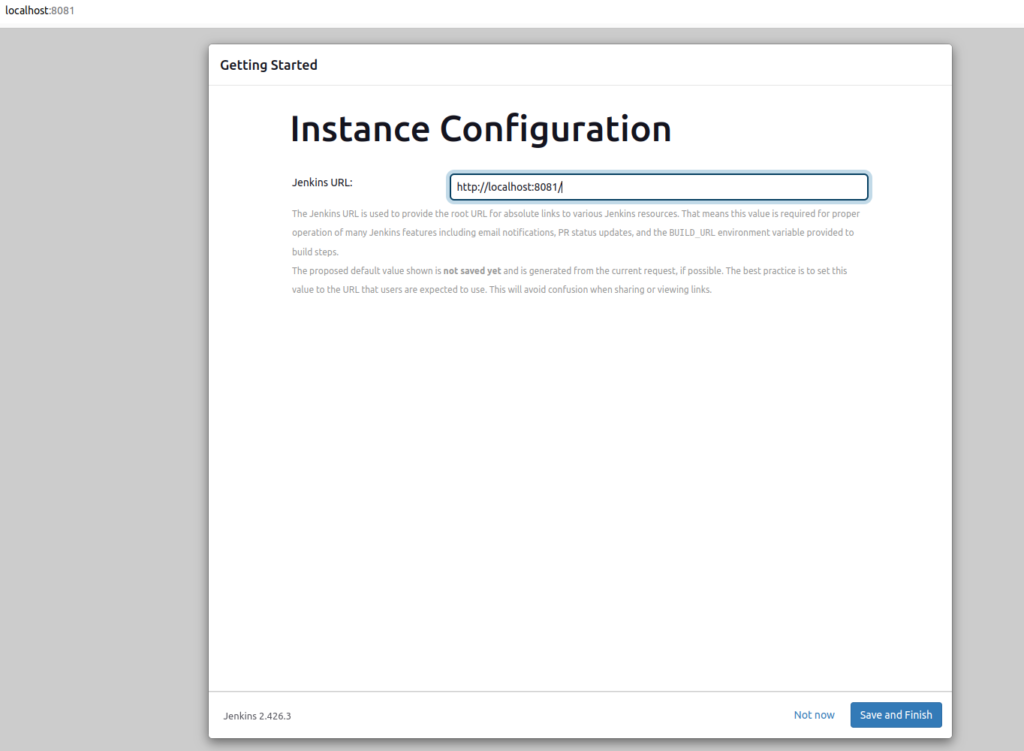 Jenkins setup using docker volume